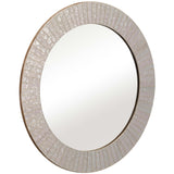 Mosaic Round Mirror, Champagne