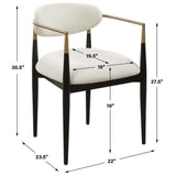 Moxie Dining Arm Chair, Black, Set of 2