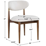 Moxie Dining Chair, Walnut, Set of 2