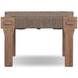 Moxie Outdoor Accent Stool, Dark Textured Woven by Four Hands