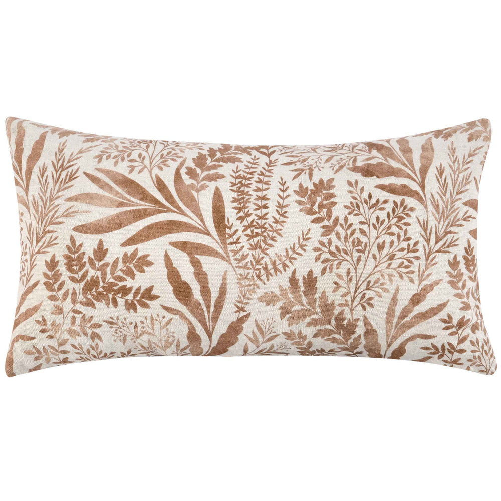 Mulberry Lumbar Pillow, Chestnut Brown