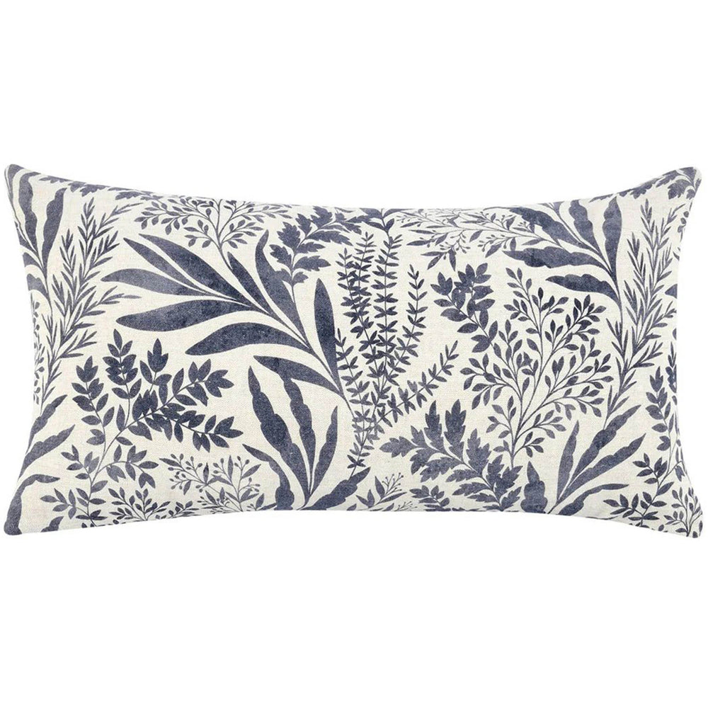 Mulberry Lumbar Pillow, Denim Blue