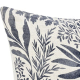 Mulberry Lumbar Pillow, Denim Blue