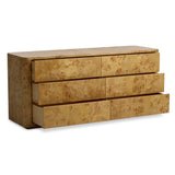 Mullins 6 Drawer Dresser, Natural Mappa Burl by Four Hands-Furniture - Storage-High Fashion Home