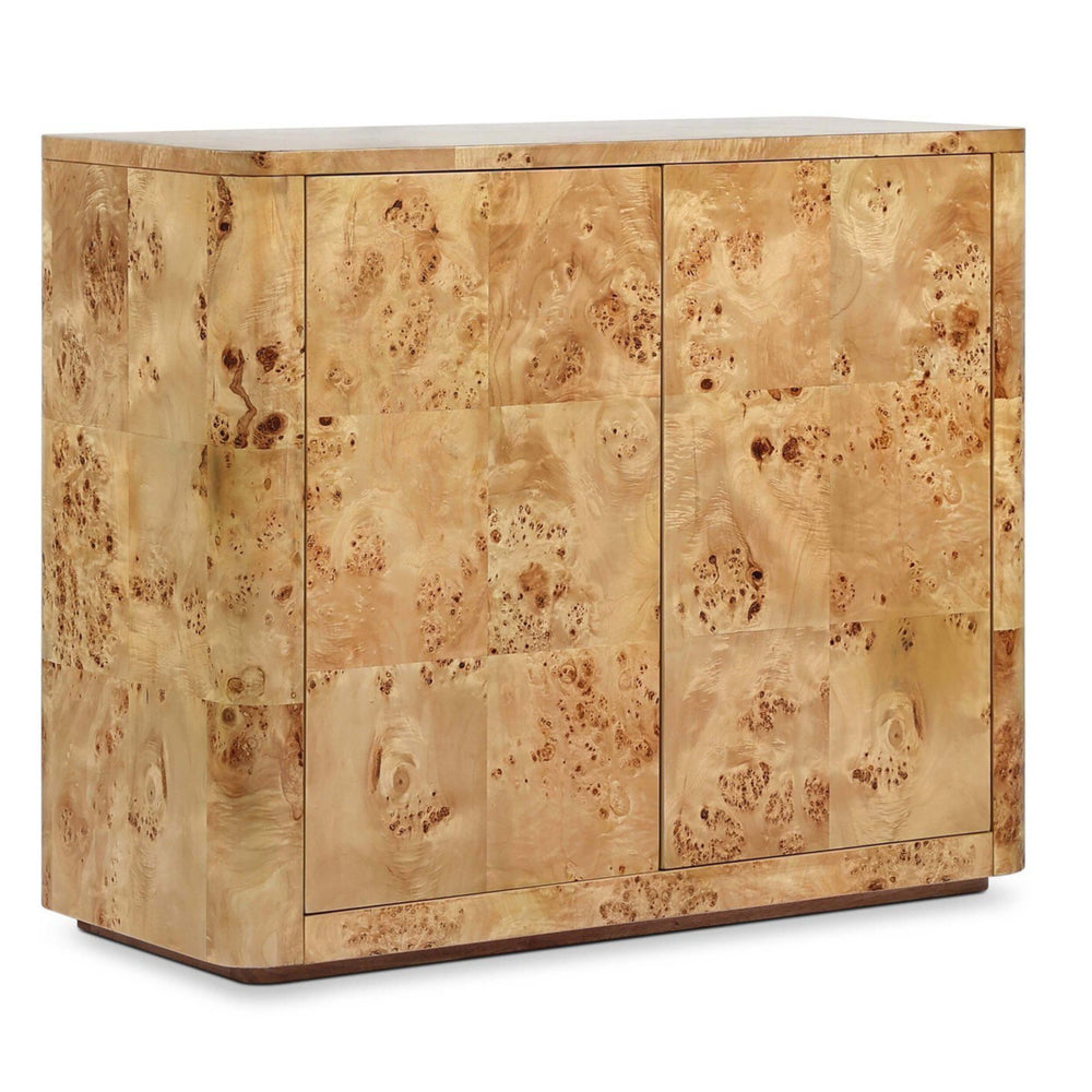 Mullins Small Cabinet, Natural Mappa Burl by Four Hands-Furniture - Storage-High Fashion Home
