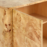 Mullins Small Cabinet, Natural Mappa Burl by Four Hands-Furniture - Storage-High Fashion Home