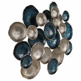 Multi-Disc Wall Decor, Blue/Silver