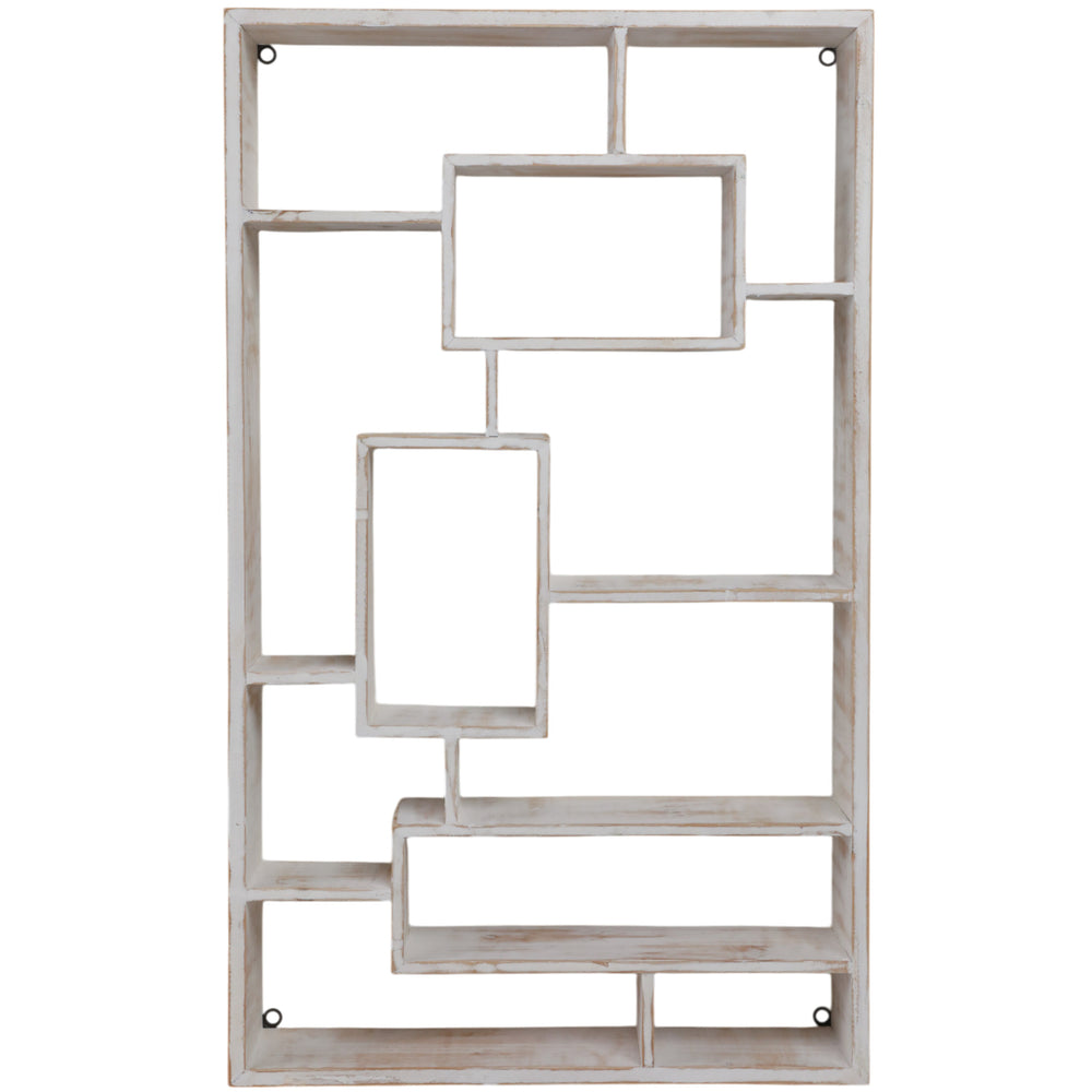 Multi-Tier Wall Shelf, White Wash