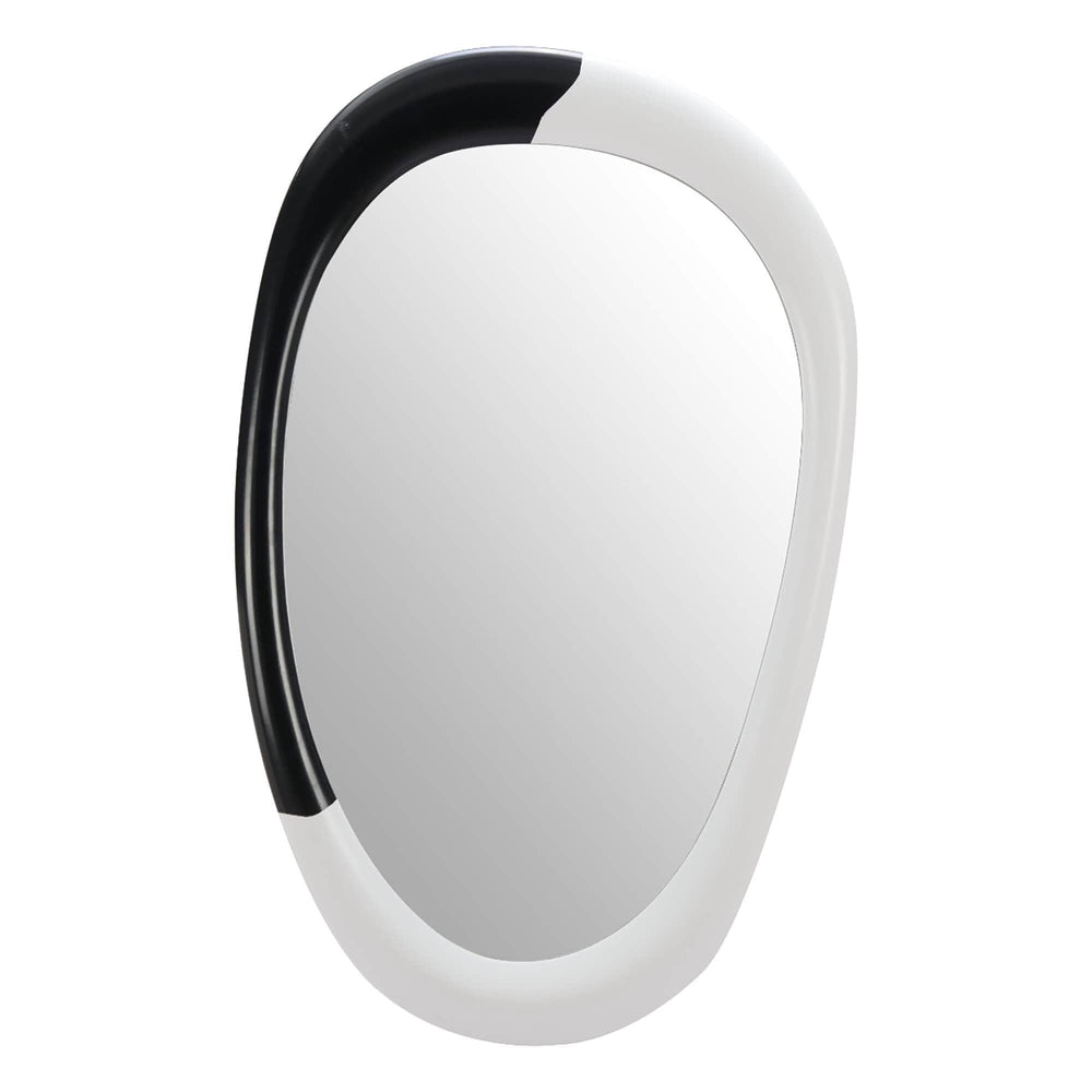 Muna Mirror, White & Black-Accessories-High Fashion Home