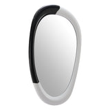 Muna Mirror, White & Black-Accessories-High Fashion Home