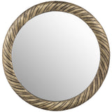Hurricane Pattern Mirror, Bronze
