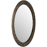 Hurricane Pattern Mirror, Bronze