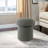 Mushroom Ottoman, Grey