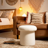 Mushroom Ottoman, Ivory