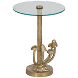 Mushrooms Accent Table, Gold