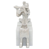 Musicians on Marble Base, Silver-Accessories-High Fashion Home