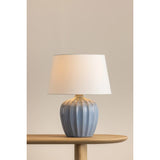 Myla Table Lamp, Aged Brass/Ceramic Spring Lake