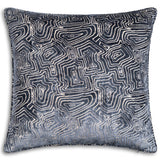 Nala Geometric Pillow, Charcoal-Accessories-High Fashion Home