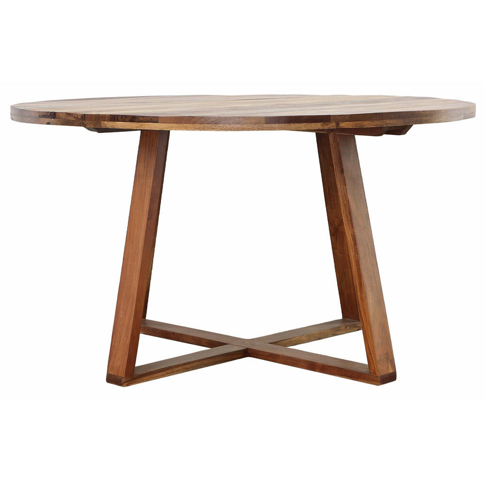 Bech Round Dining Table, Medium Brown