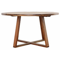 Bech Round Dining Table, Medium Brown