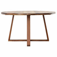Bech Round Dining Table, Medium Brown