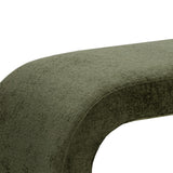 Nahara Bench, Bergen Olive-Furniture - Benches-High Fashion Home