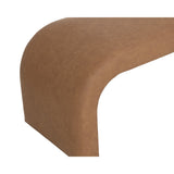 Nahara Bench, Milliken Cognac-Furniture - Benches-High Fashion Home