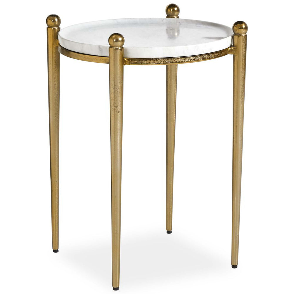 Nahunta Accent Table, Antique Brass