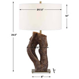 Namath Table Lamp, Dark Natural