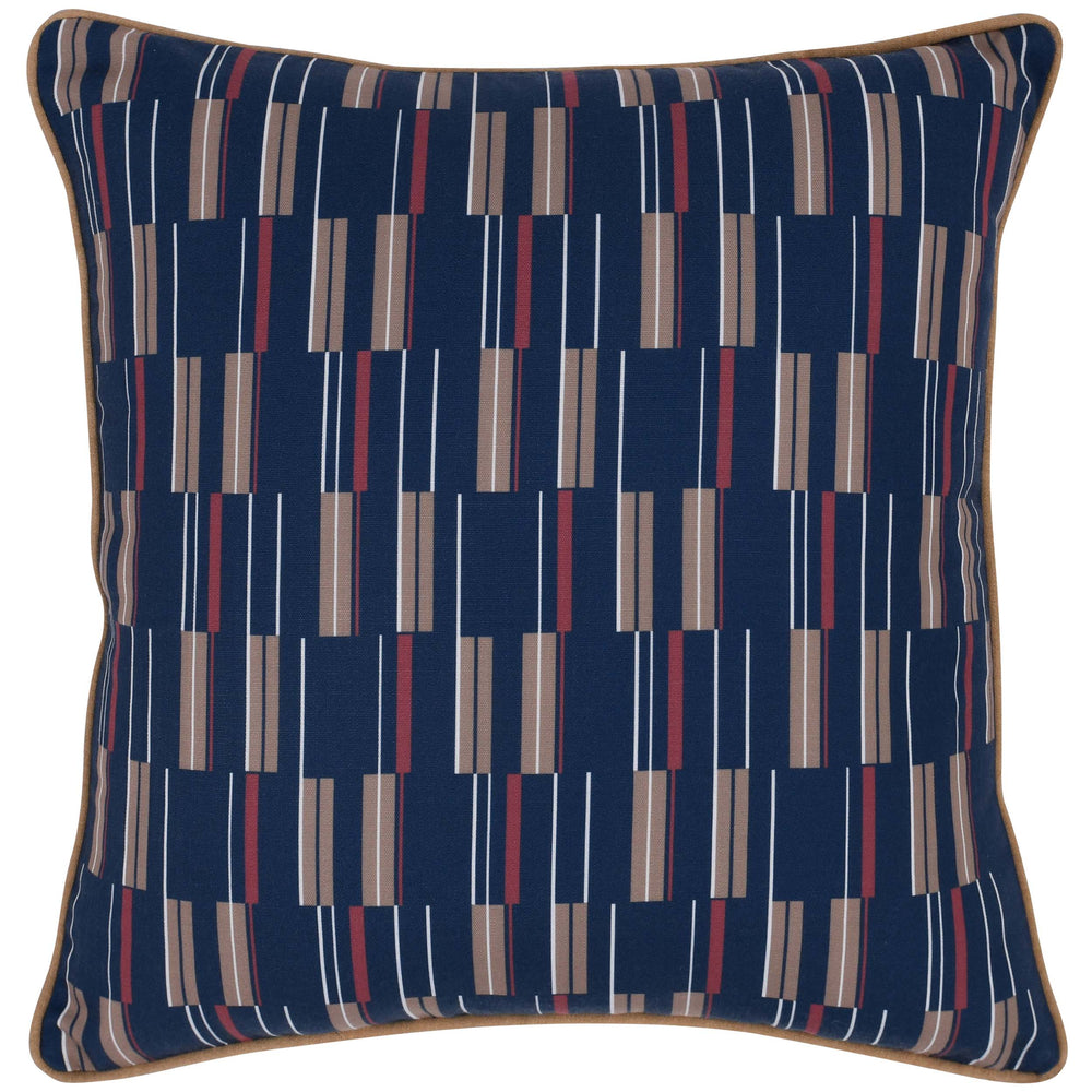 Nantucket Outdoor Pillow, Blue Multi-Accessories-High Fashion Home