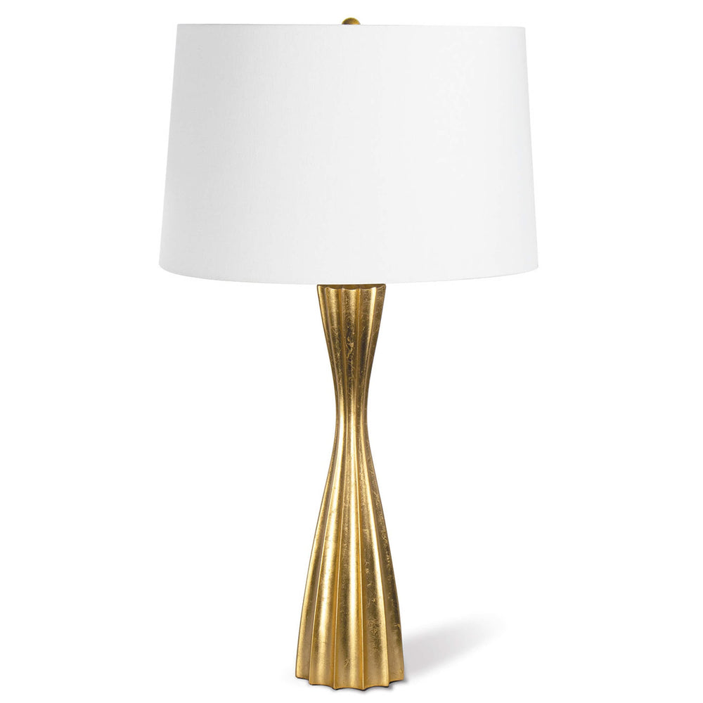 Naomi Table Lamp, Gold Leaf-Accessories-High Fashion Home