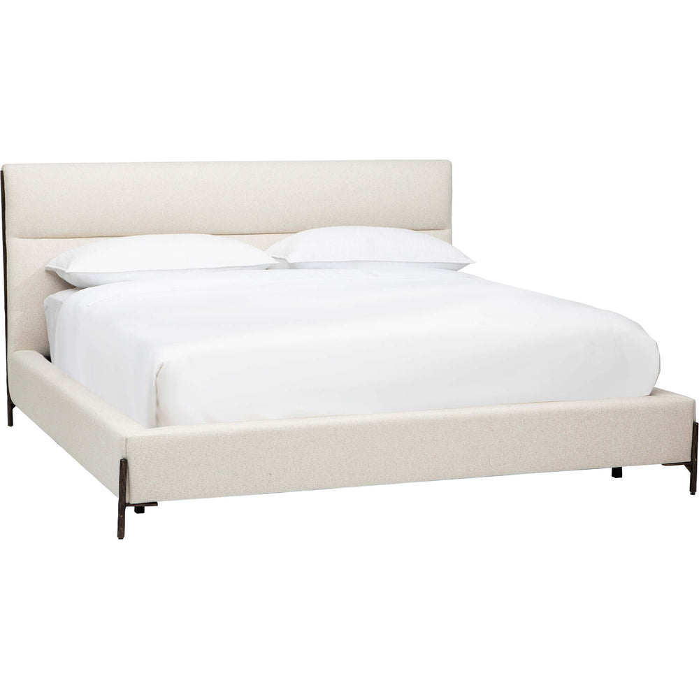 Napa King Bed, Lila Linen