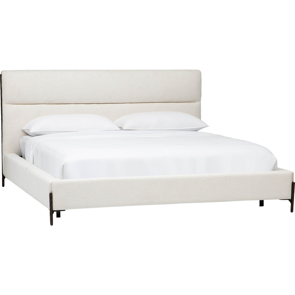 Napa King Bed, Nomad Snow-Furniture - Bedroom-High Fashion Home
