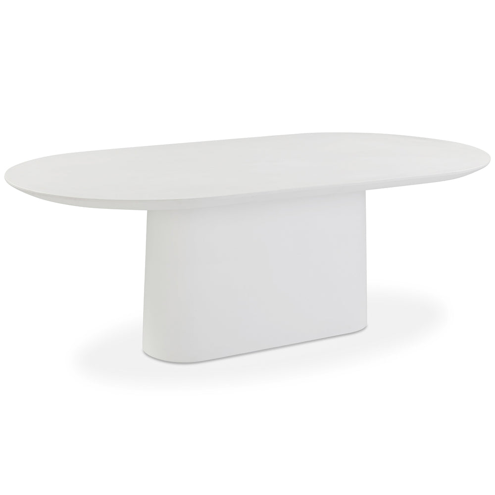 Nara 84" Outdoor Dining Table, White