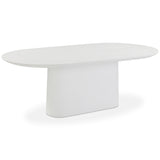 Nara 84" Outdoor Dining Table, White