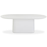 Nara 84" Outdoor Dining Table, White