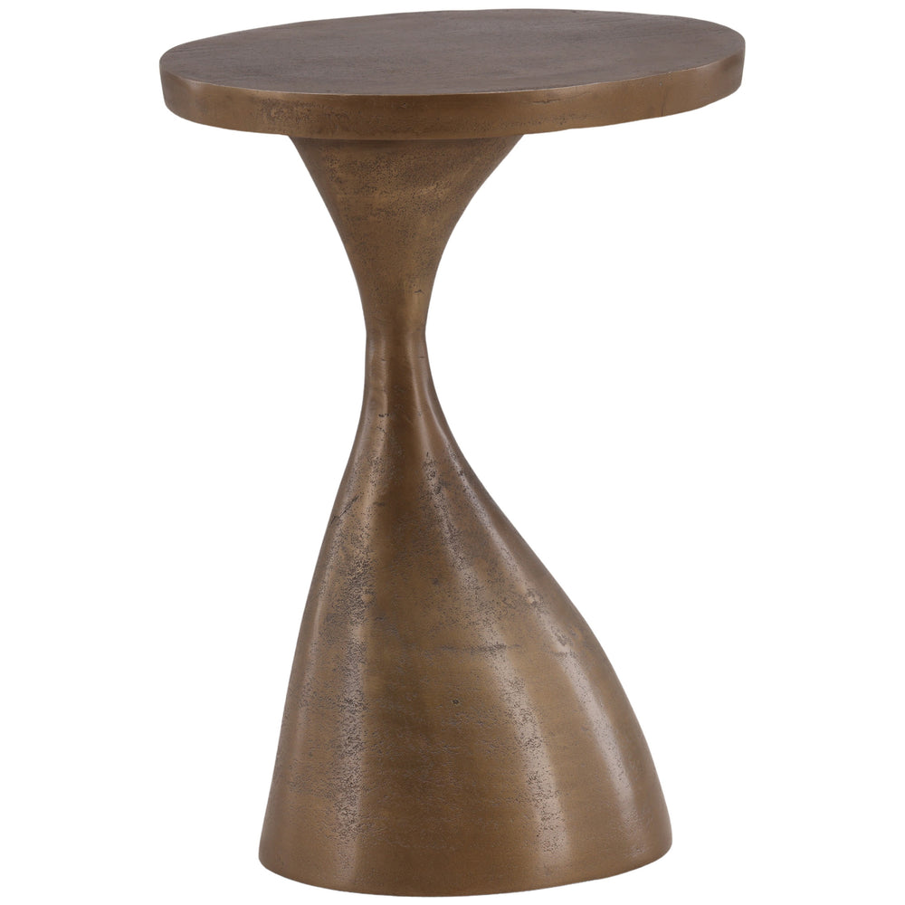 Nara Side Table, Antique Brass