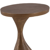 Nara Side Table, Antique Brass