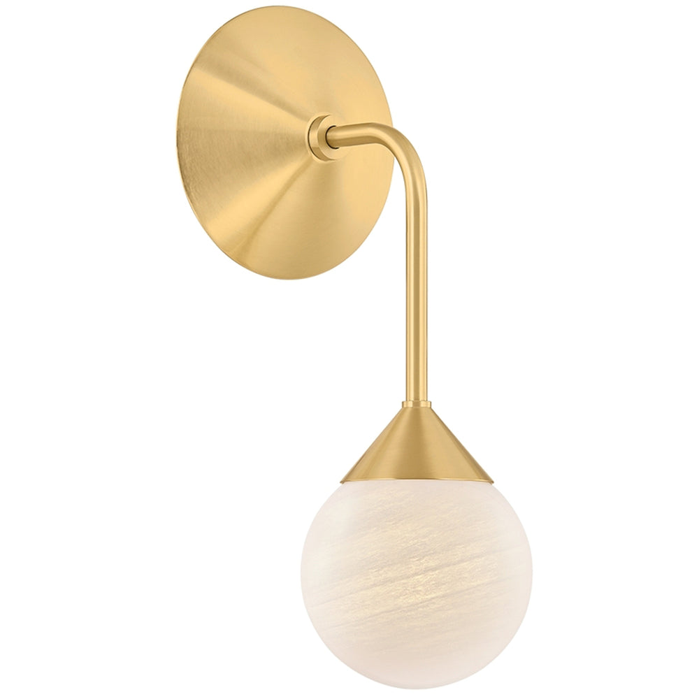 Natasha Wall Sconce, Aged Brass