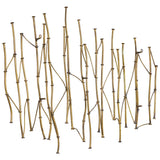 Nature's Rhythm Metal Wall Decor, Antique Gold