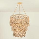 Naxos 12 Light Chandelier, Vintage Gold Leaf