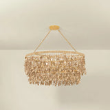 Naxos 9 Light Chandelier, Vintage Gold Leaf