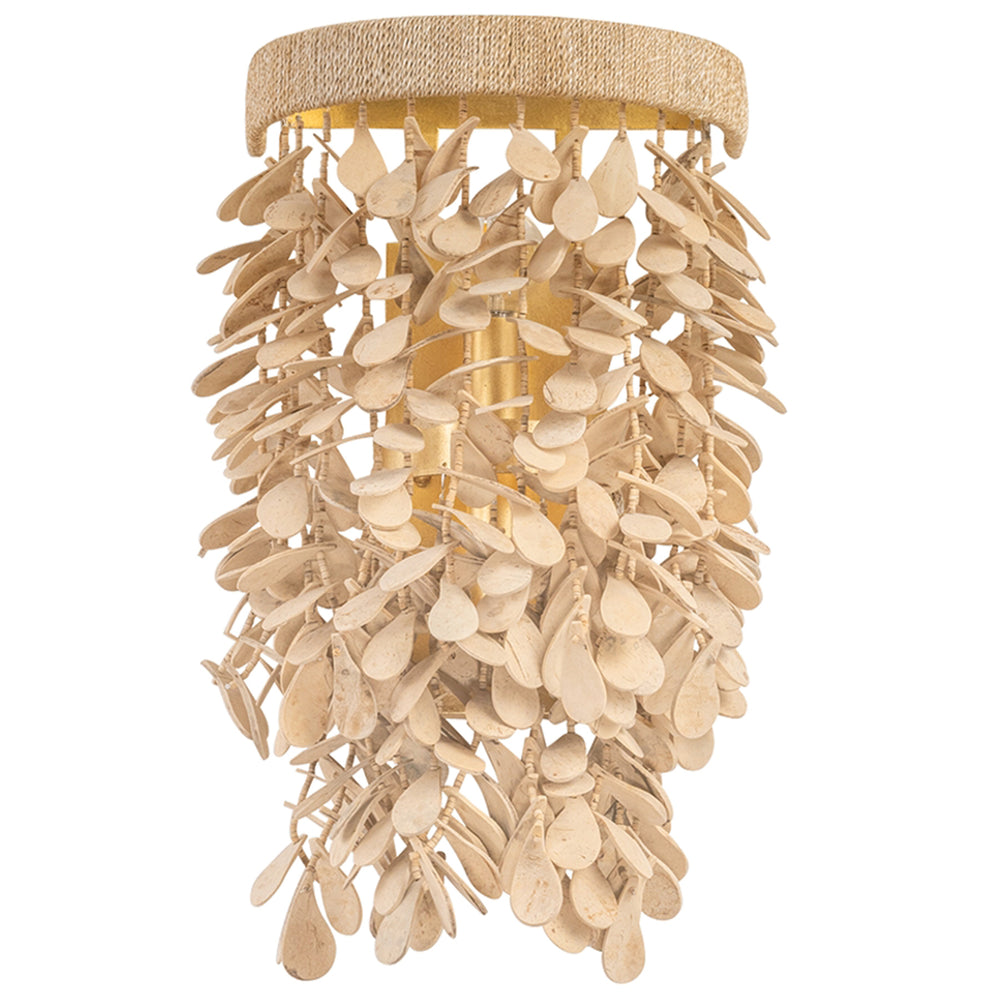 Naxos Wall Sconce, Vintage Gold Leaf