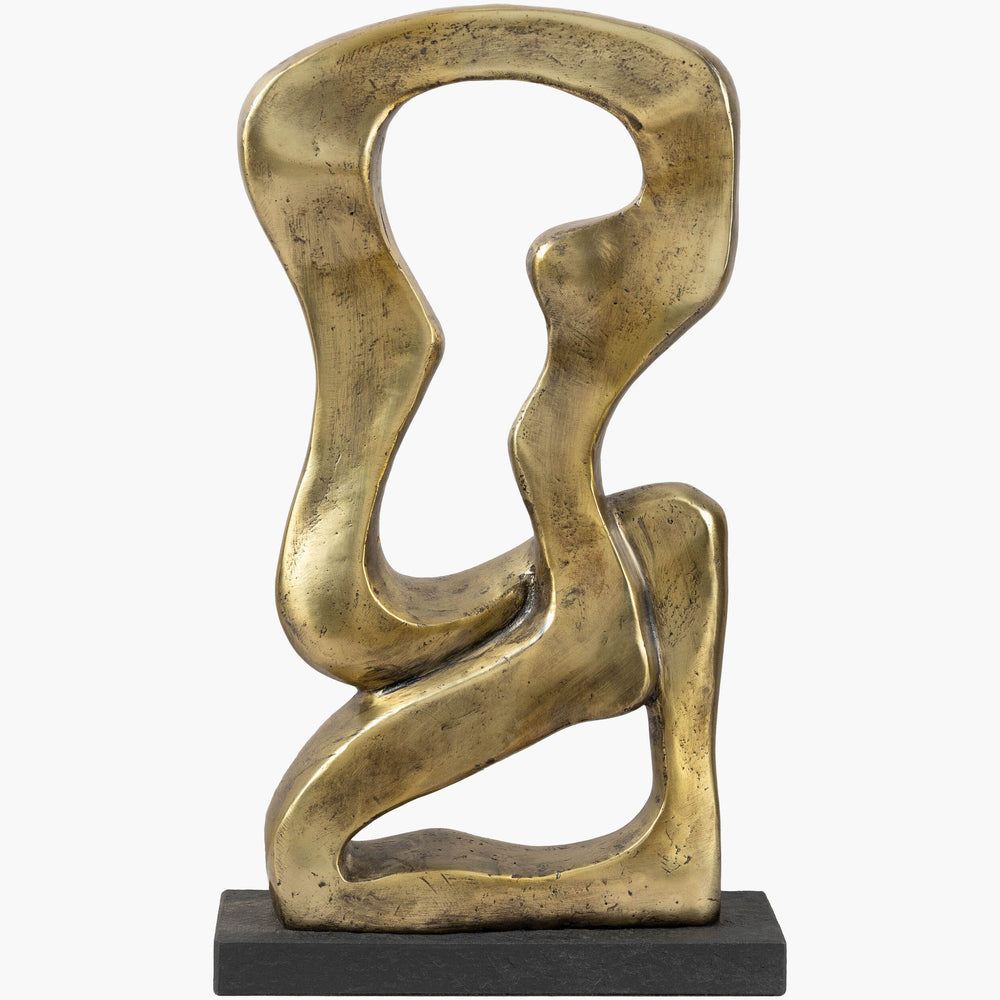 Neblina Sculpture, Antiqued Gold-Accessories-High Fashion Home