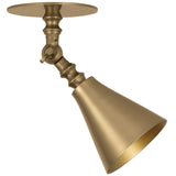 Necessity Wall Sconce, Patina Brass