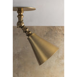 Necessity Wall Sconce, Patina Brass