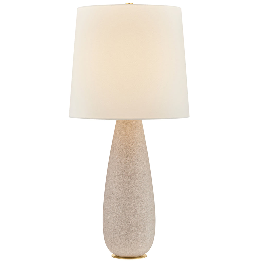 Neelytown Table Lamp, Aged Brass/Ceramic Textured Edgecomb