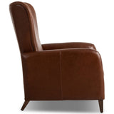 Neera Leather Recliner, Dulane Mahogany by Four Hands-Furniture - Chairs-High Fashion Home
