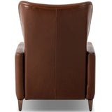 Neera Leather Recliner, Dulane Mahogany by Four Hands-Furniture - Chairs-High Fashion Home