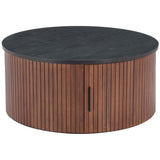 Nejaus Coffee Table, Black-Furniture - Accent Tables-High Fashion Home